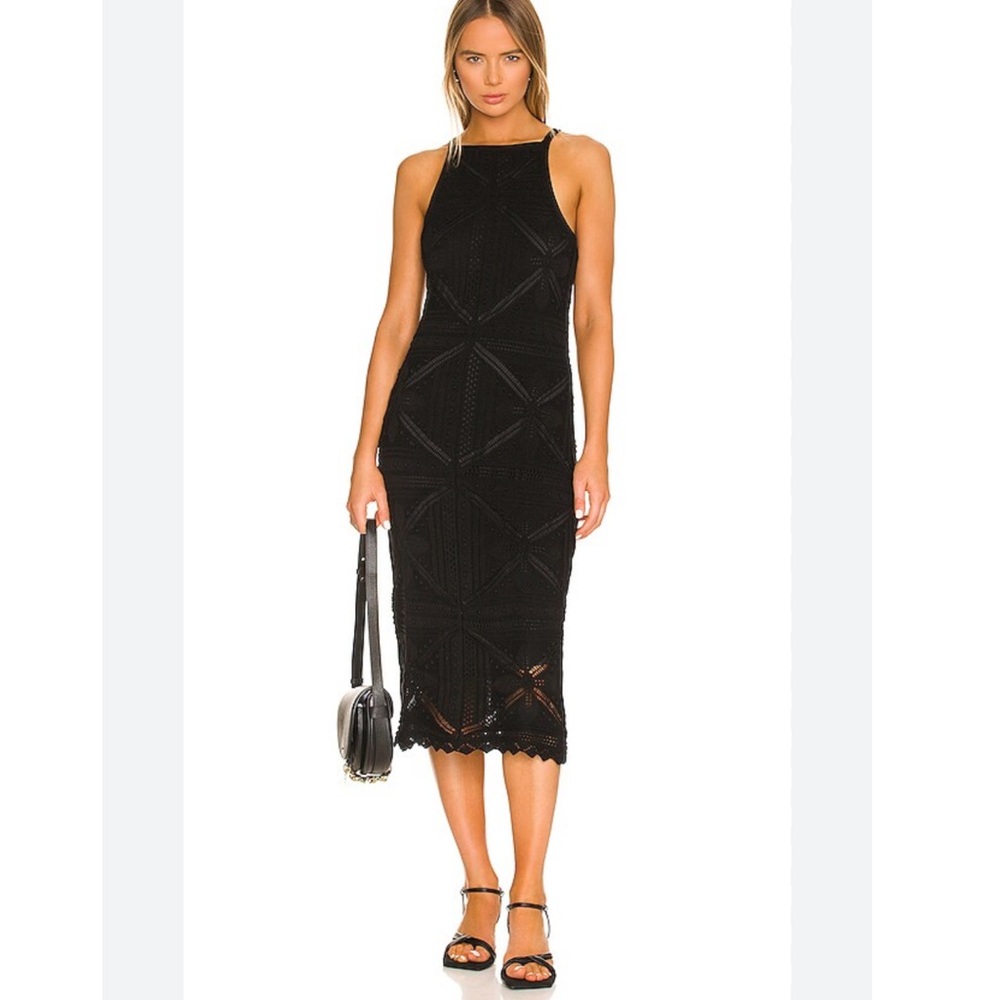 525 Fauxchet Knit Midi Dress